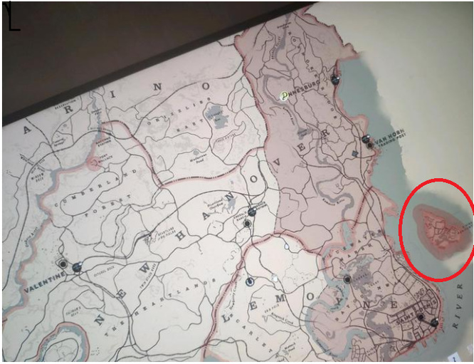 荒野大镖客2地图红色区域什么意思？