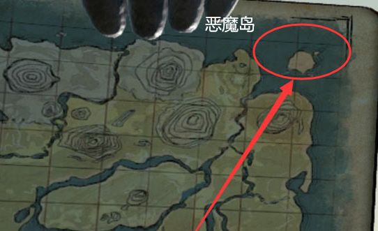 方舟手游恶魔岛在哪个位置？