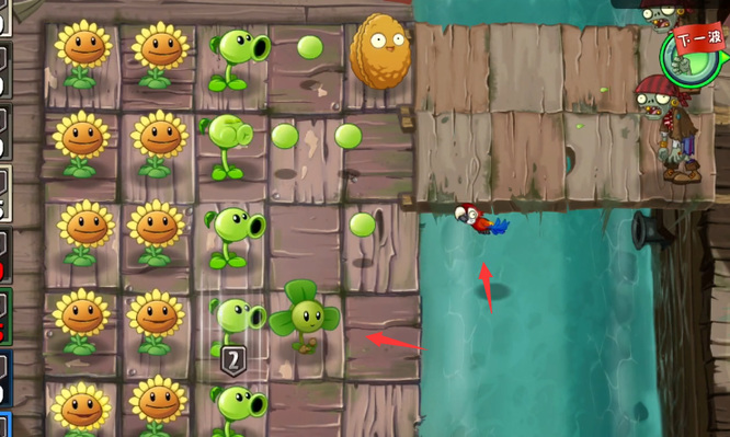 pvz2海盗港湾第13关怎么打？