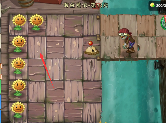 pvz2海盗港湾第13关怎么打？