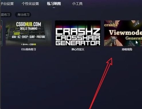 csgo持枪视角怎么改？