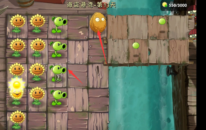 pvz2海盗港湾第13关怎么打？