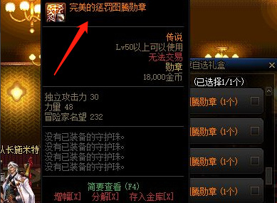 dnf夜皇带什么勋章？