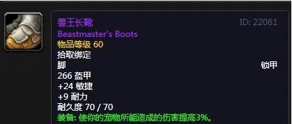 wow9.2兽王猎橙装做哪个部位好？