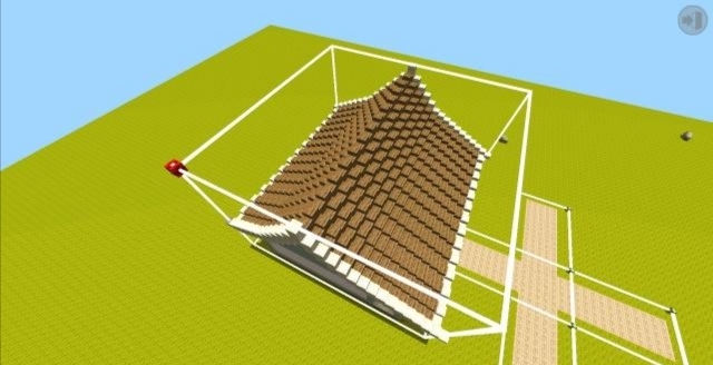 迷你世界四合院建造图步骤是什么？