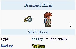 泰拉瑞亚钻石戒指有什么用？