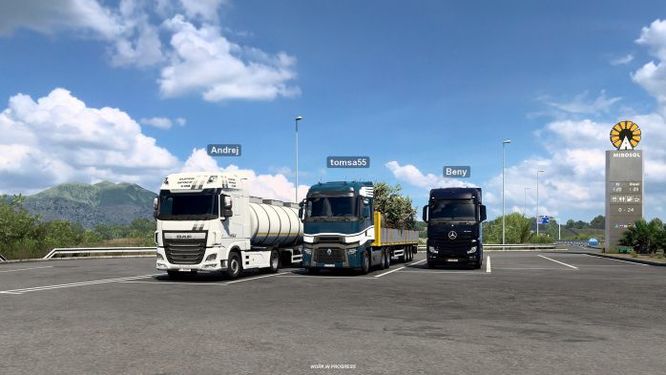 欧洲卡车模拟2如何多人联运？
