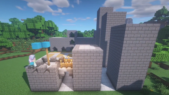 我的世界迪士尼城堡怎么建造？