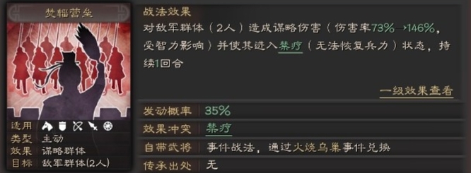 三国志：战略版焚辎营垒战法适合谁？