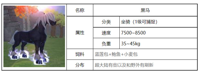 创造与魔法黑马属性怎么样？