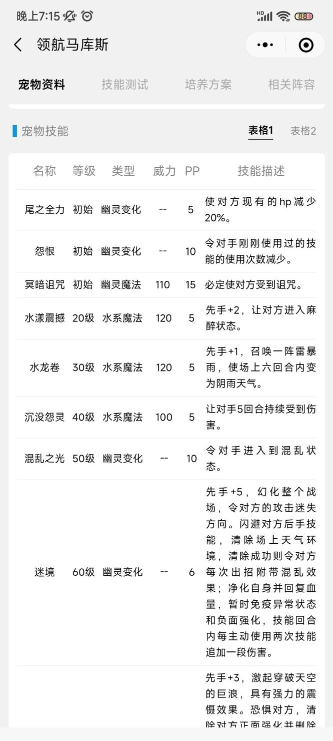 洛克王国领航马库斯技能搭配有哪些？