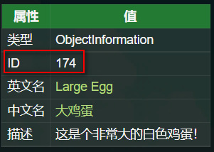 星露谷物语大鸡蛋代码是多少？