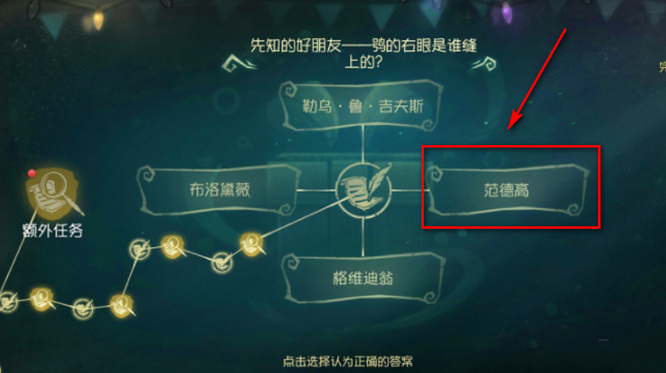 第五人格s23先知的好朋友鹄的右眼是谁缝上的？