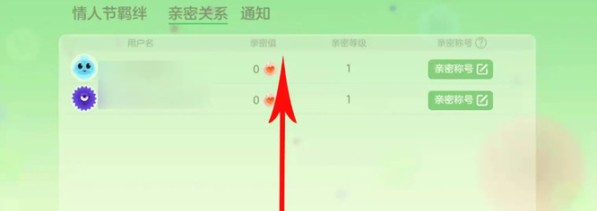 球球大作战亲密关系哪里？