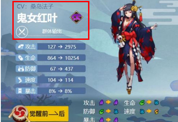 阴阳师心狩鬼女红叶值得培养吗？