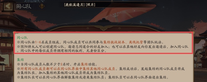 阴阳师同心队有什么用？