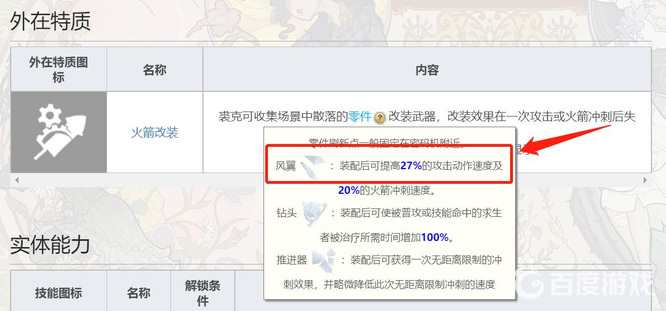 第五人格小丑使用风翼改装火箭提高多少攻击速度？