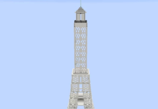我的世界巴黎铁塔怎么做？