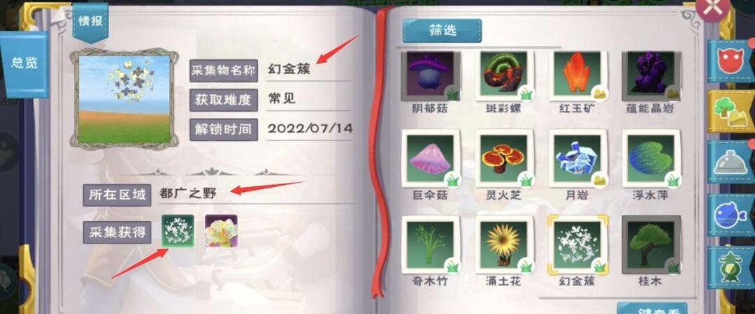 创造与魔法幻金簇有什么用？