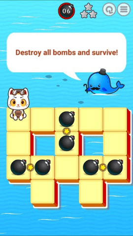 炸弹猫益智小游戏